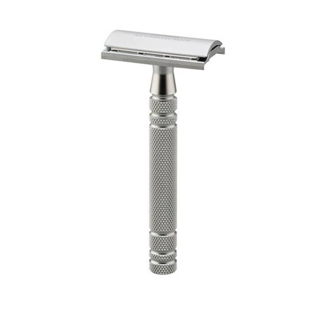 Máquina de barbear de segurança Feather AS-D2 - Cromo Mate