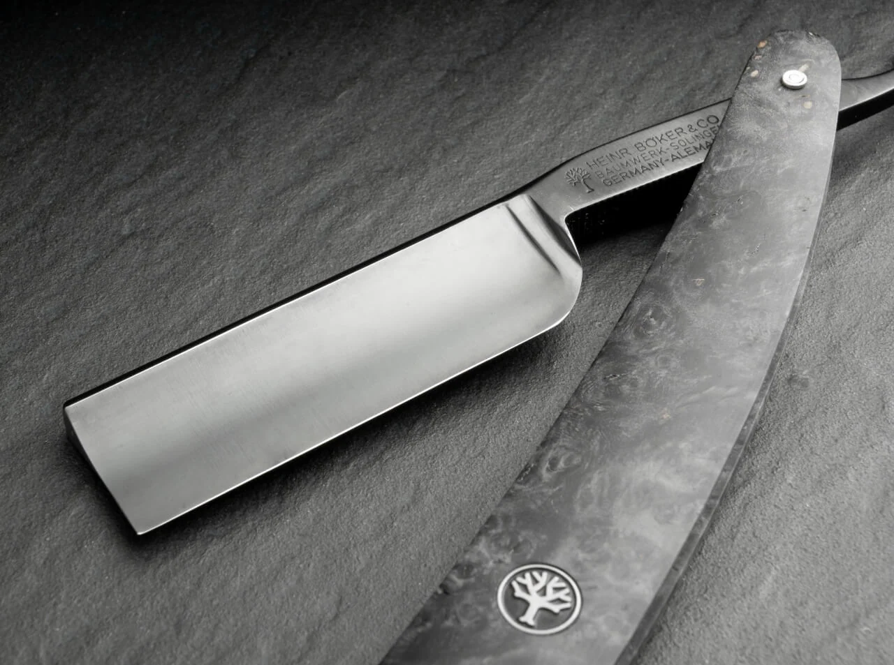 Black Boker Amboina (Amboyna) 6/8 Straight Razor