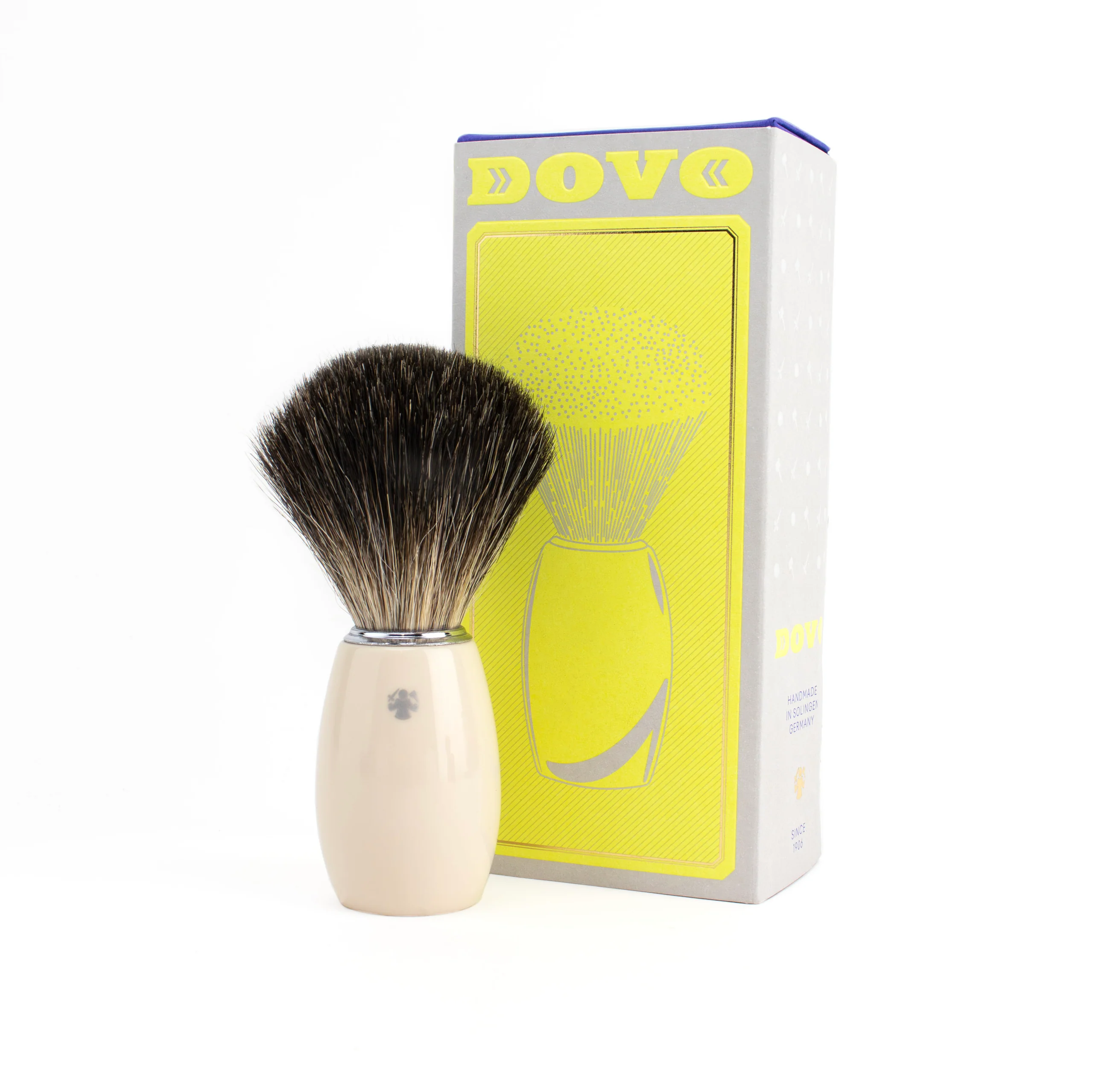 Dovo Faux Ivory White Acrylic barberkost (ren grevling)