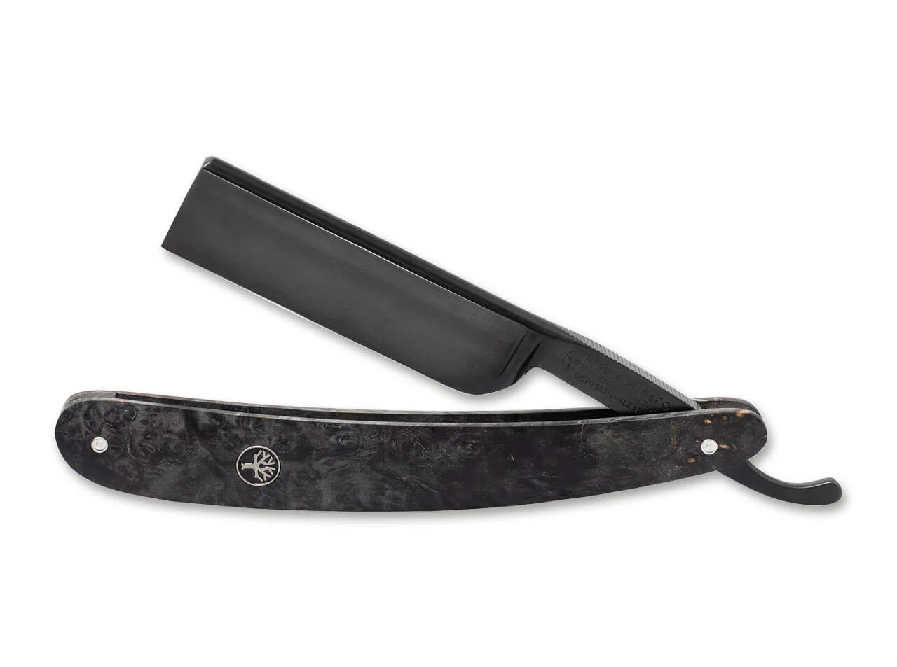 Black Boker Amboina (Amboyna) 6/8 Straight Razor