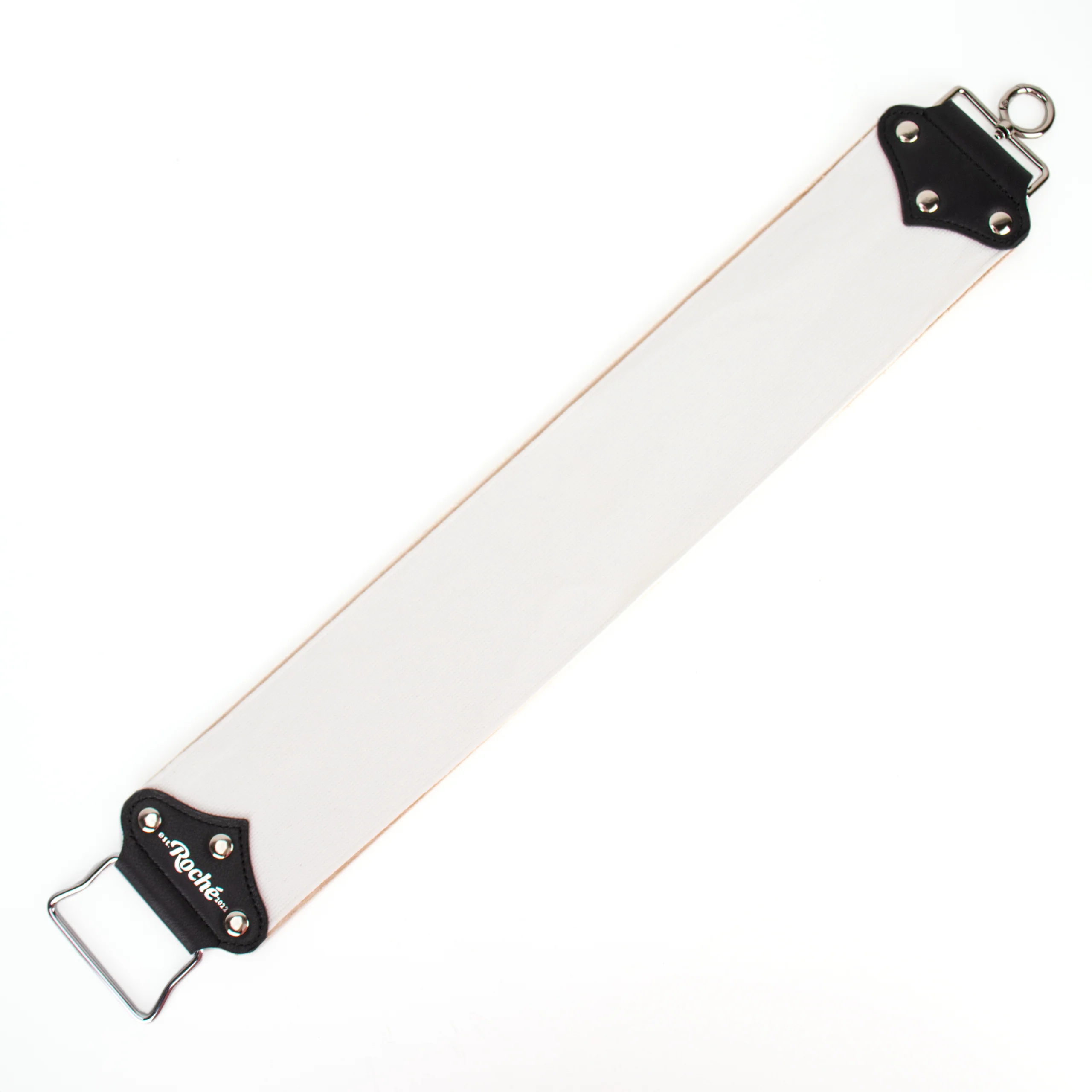Cuir de vachette et tissu, WIDE Hanging Strop par Roché