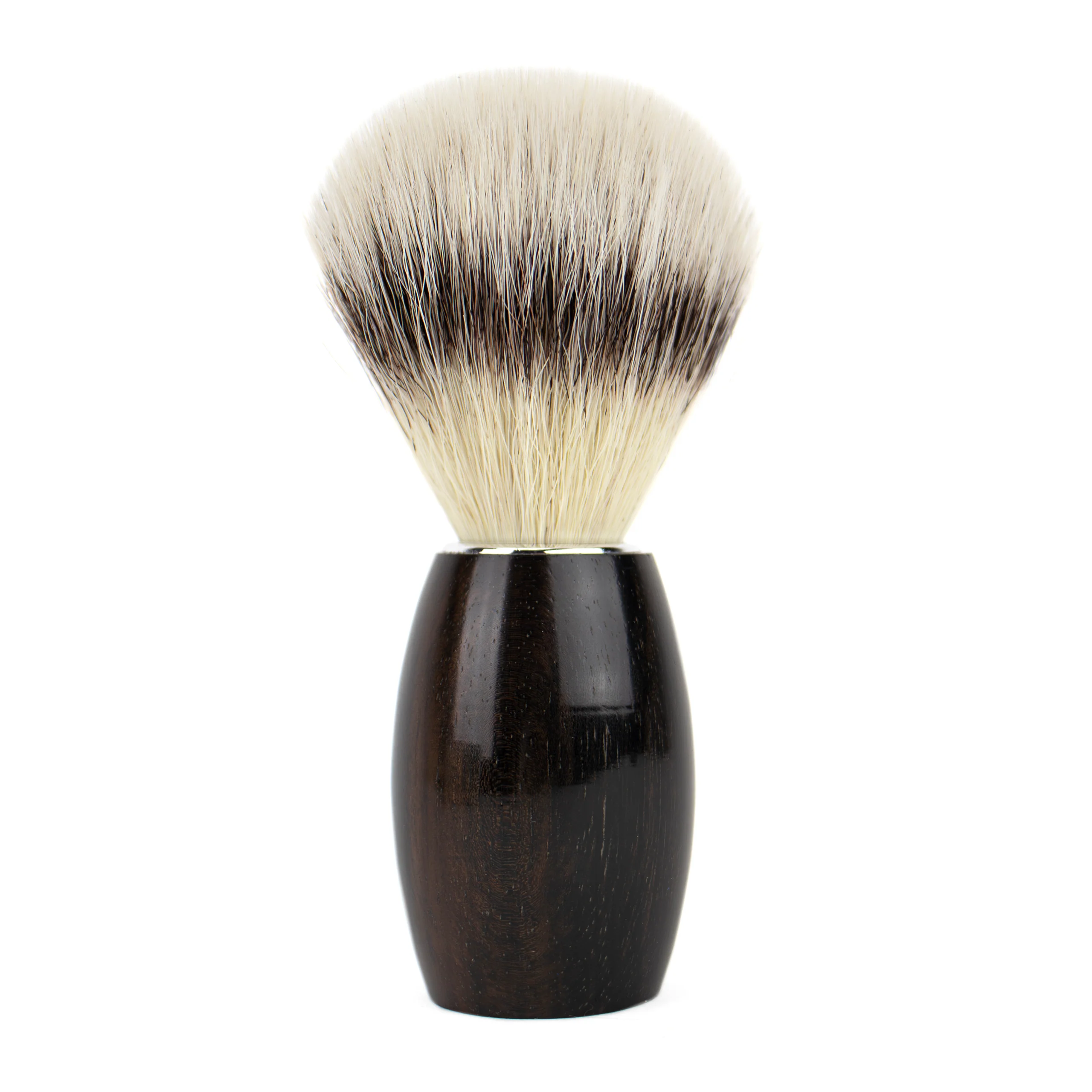 Blaireau à raser Dovo Fibre Silver Tip manche ébène - poils de blaireau