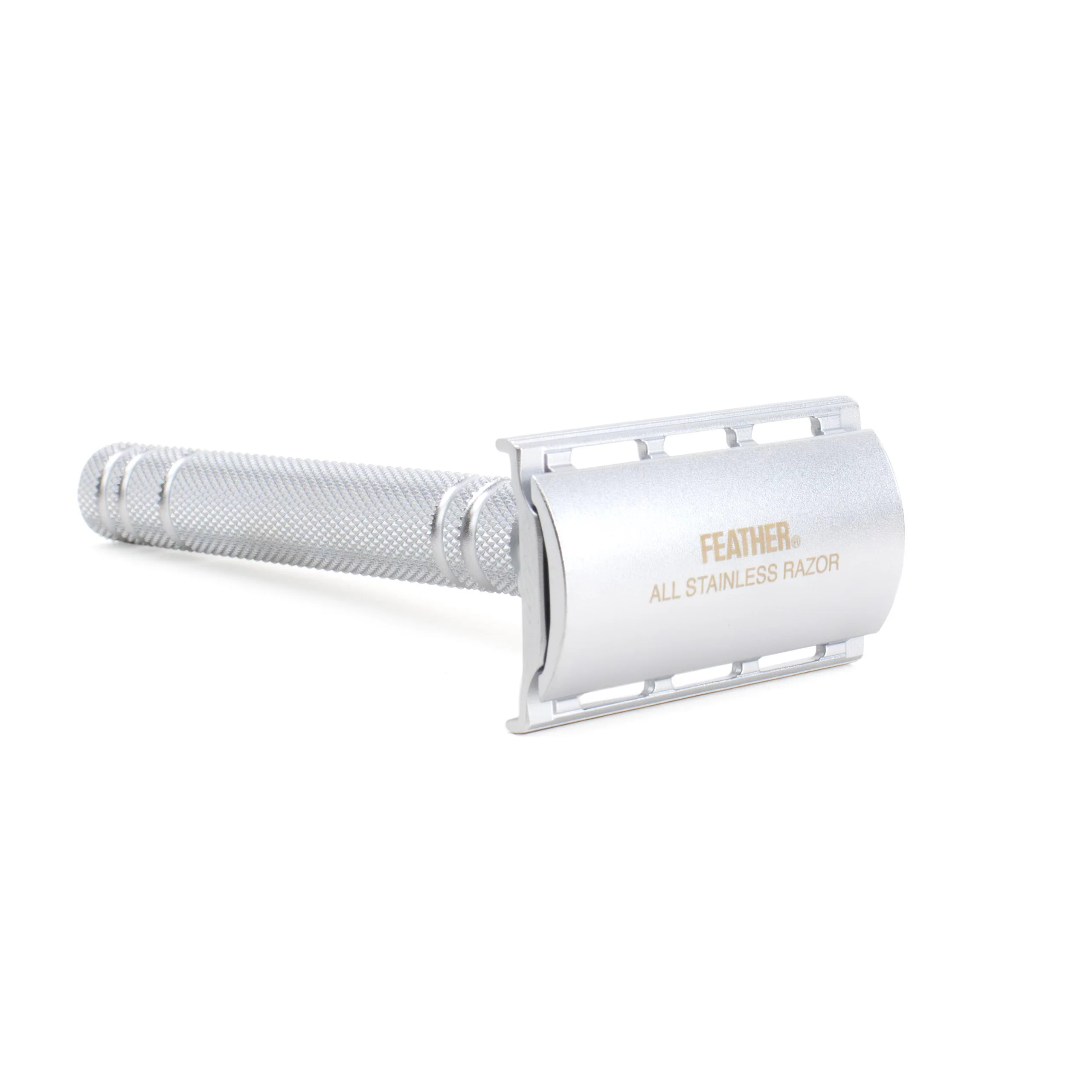 Máquina de barbear de segurança Feather AS-D2 - Cromo Mate