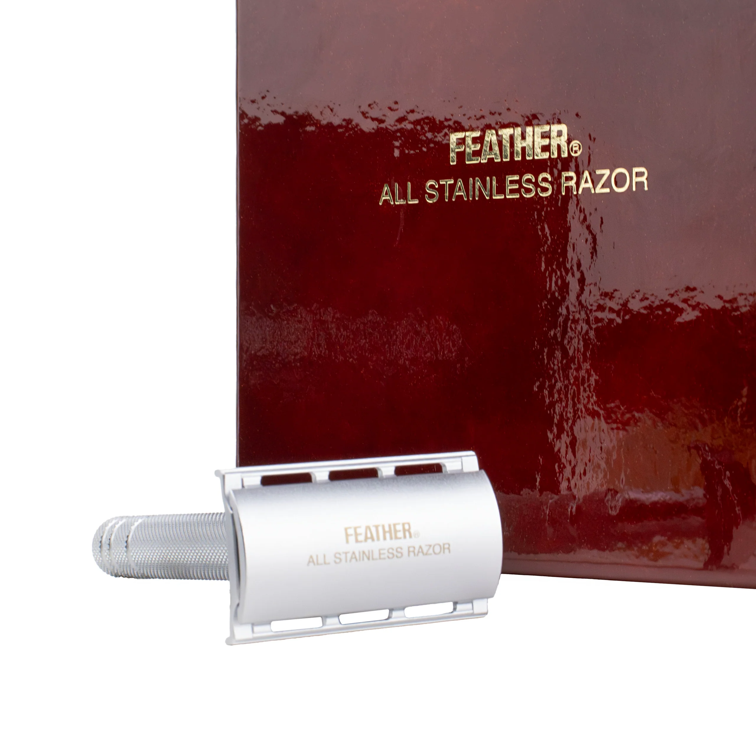 Máquina de barbear de segurança Feather AS-D2 - Cromo Mate