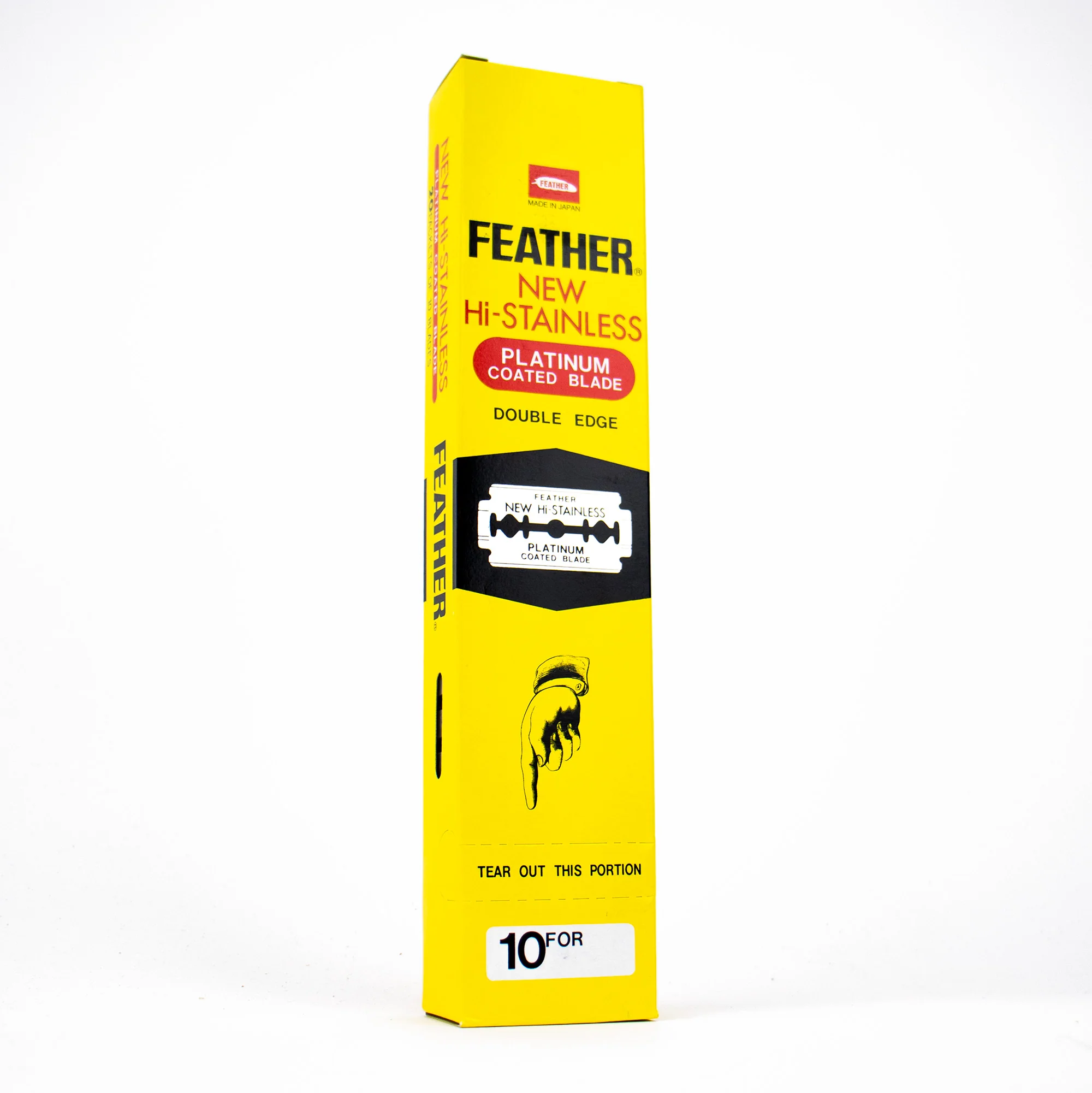 Feather Hi-Stainless Platinum Coated Blade (20 x 10)
